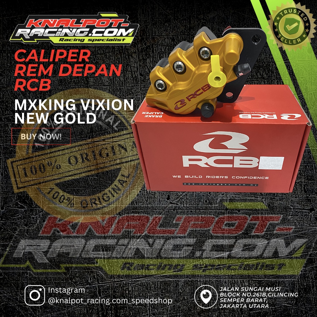 CALIPER REM DEPAN RCB MXKING VIXION NEW GOLD